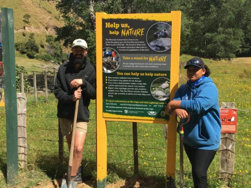 Help us, help nature signage